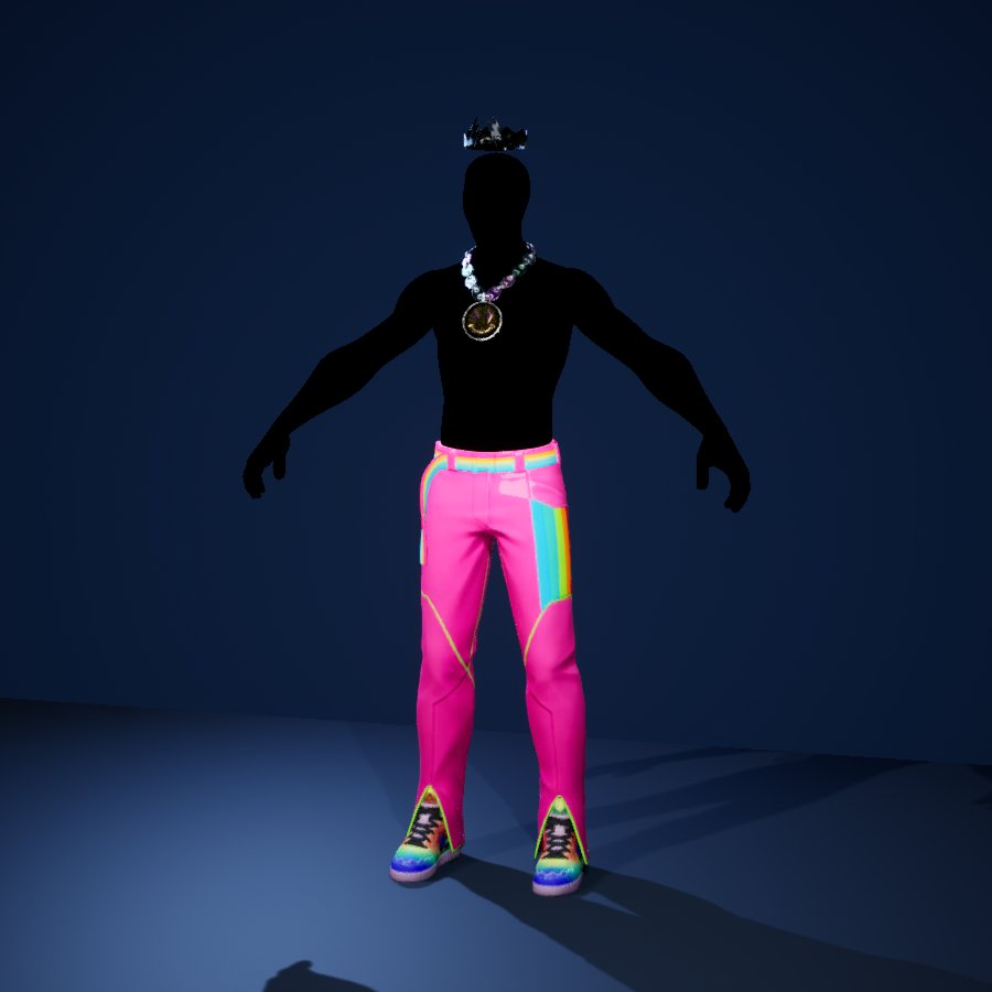 Skeleton Balvin after a default import, body solid black